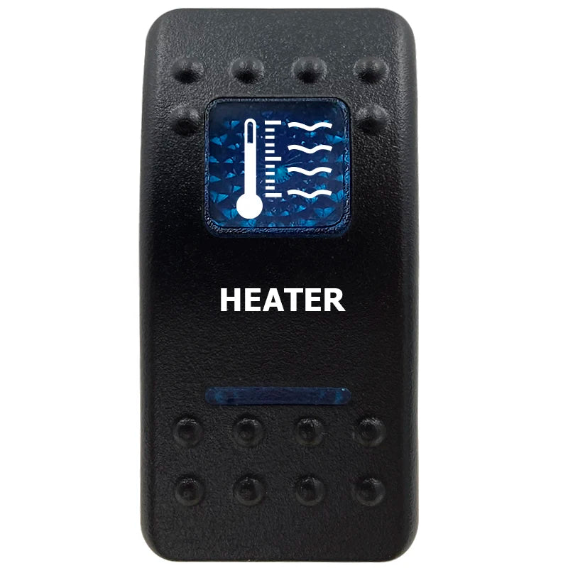 12V Marine Grade Rocker Switch SPST/ON OFF, DPDT/(ON) OFF (ON) Blue Led Light Bar for Carling ARB NARVA Replace Waterproof IP66