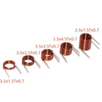 50PCS  Air Coil 3.5 * 1.5/2 5/3.5/4.5/7 Diameter FM Remote Control Coil Inductance
