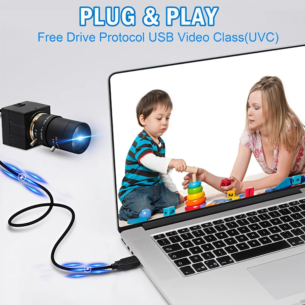 ELP 16MP Ultra HD USB Camera 10X Manual Zoom 4656x3496P Sony IMX298 Sensor UVC Webcam Plug Play For Industrial Video Conference