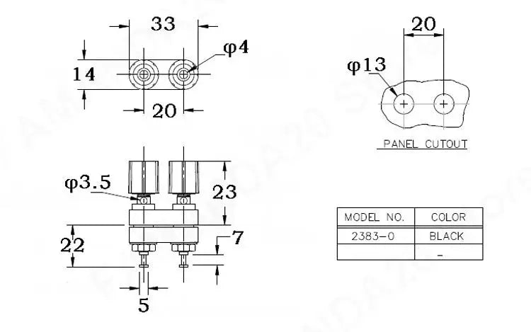 Banana Plugs Couple Terminals Red Black Connector Amplifier Terminal Binding Post Banana Speaker Plug Jack M20