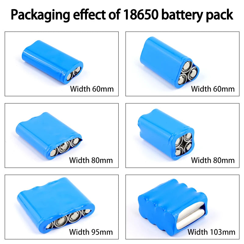 1/5m Blue PVC Heat Shrink Tube Width 50mm ~ 500mm Insulated Sleeve Protection Wrap 18650/21700/26650 Lipo Battery Films Case
