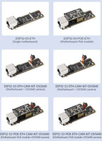 ESP32-S3 PoE RJ45 / OV2640 OV5640 Camera Development Board / W5500 / Micro-SD compatible for Raspberry Pi