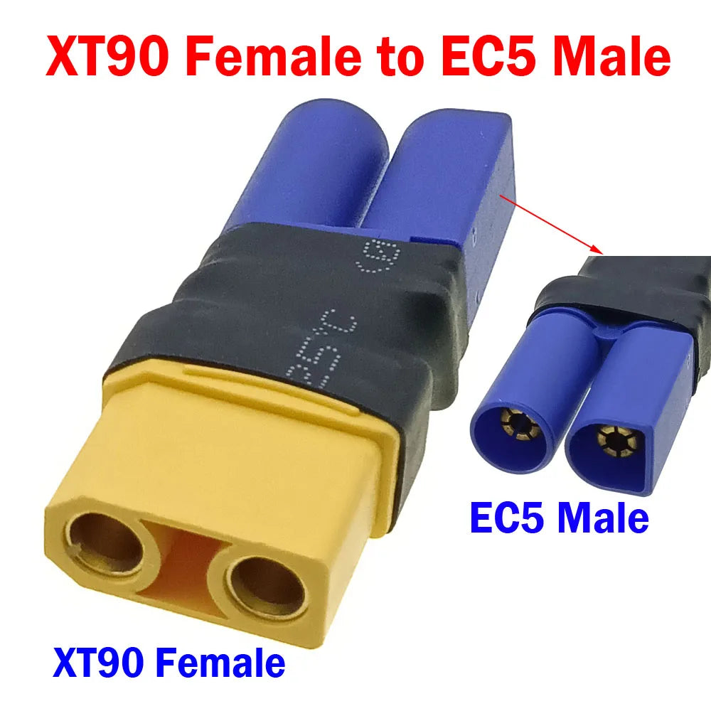 RC Car EC5 Connector Model Cars Charger Adapter Cable Battery Conversion Head EC5 Female Male To XT60 XT90 Male Female Head
