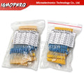 150PCS 300PCS 1/4W 1/2W 1W 2W 3W Resistance 1% Metal Film Resistor Assortment Kit Set 30Values Each 5/10PCS 1~750 1K~820K Ohm