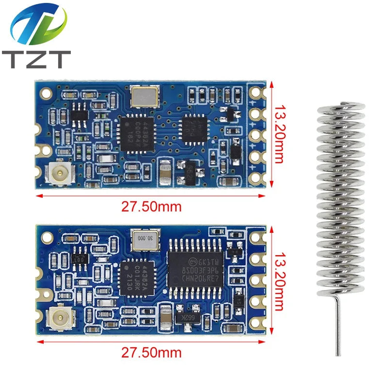 TZT 1/3PCS 433Mhz HC-12 SI4463/4438 Wireless Serial Port Module 1000m Replace Bluetooth NEW