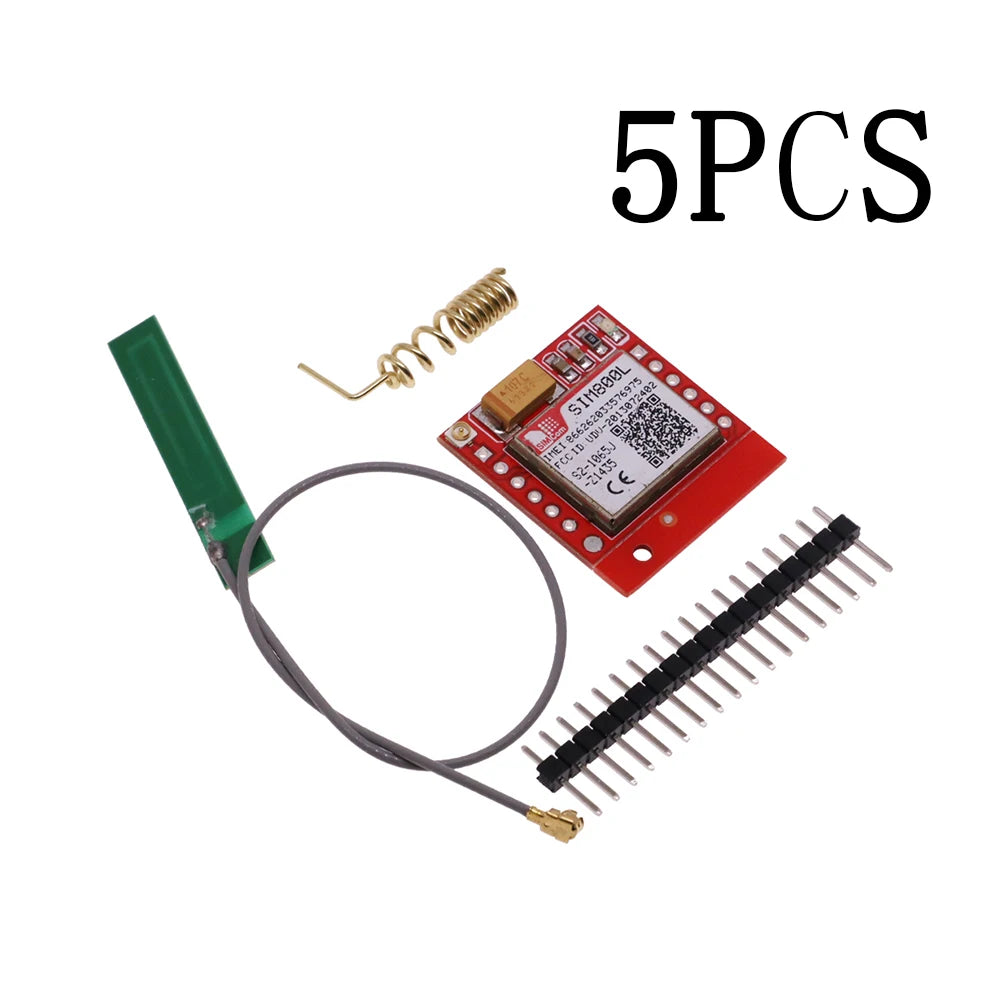 Smallest SIM800L GPRS GSM Module Kit MicroSIM Card Core BOard Quad-band TTL Serial Port With the Antenna DIY