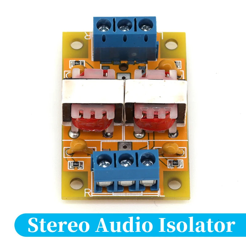 XH-M372 Stereo /Audio Isolator Vehicle Common Ground Suppression Interference Noise Isolation Module Transformer Coupler