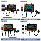 CO2 Monitor Controller LCD Digital Carbon Dioxide Controller CO2 Concentration Tester NDIR Sensor CO2 Detector for Greenhouse