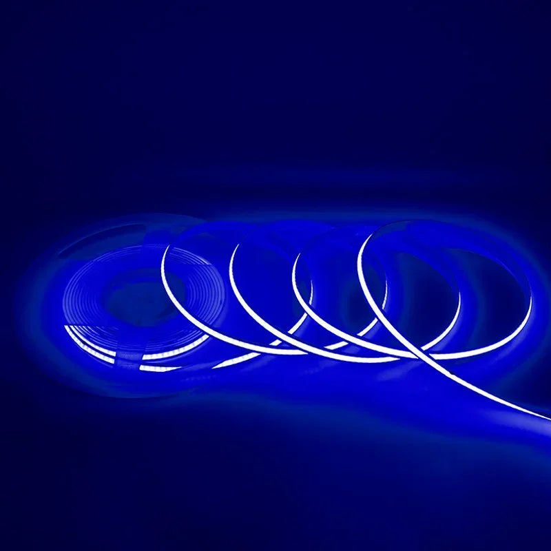 320Leds/M 8mm COB LED Strip DC 12V 24V Flexible High Bright Tape LED Light Bar Ice Blue White Red Green Pink Yellow LED Lighting