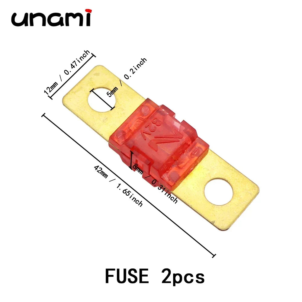 ANS-H 1-Way Midi Fuse Holder ANS-8 20A 50A 70A 80A 100A 150A 175A 200A Safety Plate Base Car Carrier Fuse Box Bolt Type