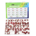 200PCS CBB Capacitor 23 Values 10nF-1000nF 330nF 560nF Metallized Polypropylene Film Capacitors DC 103J 334J 105J Assortment Kit