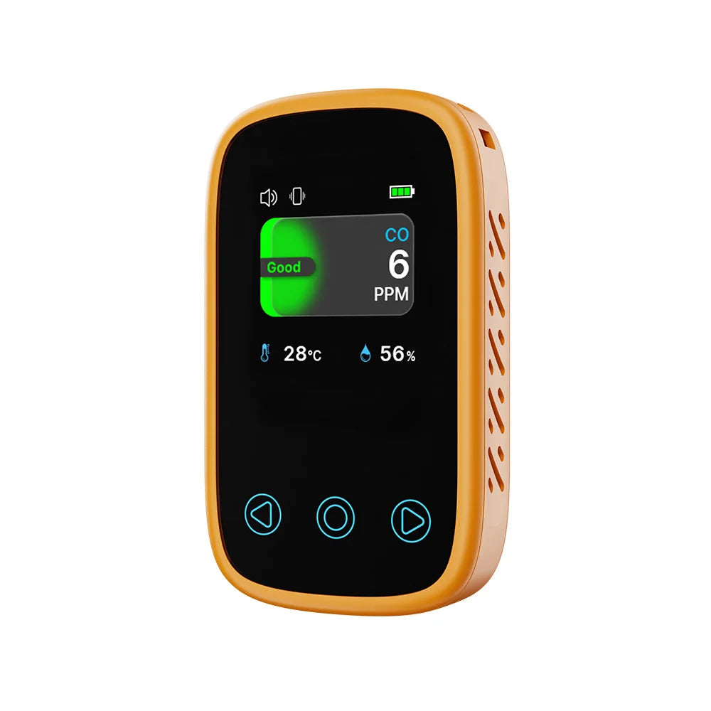 3 in 1 Air Quality Tester CO Gas Thermometer Hygrometer Auto Brightness Carbon Monoxide Detector NDIR Sensor LCD Display