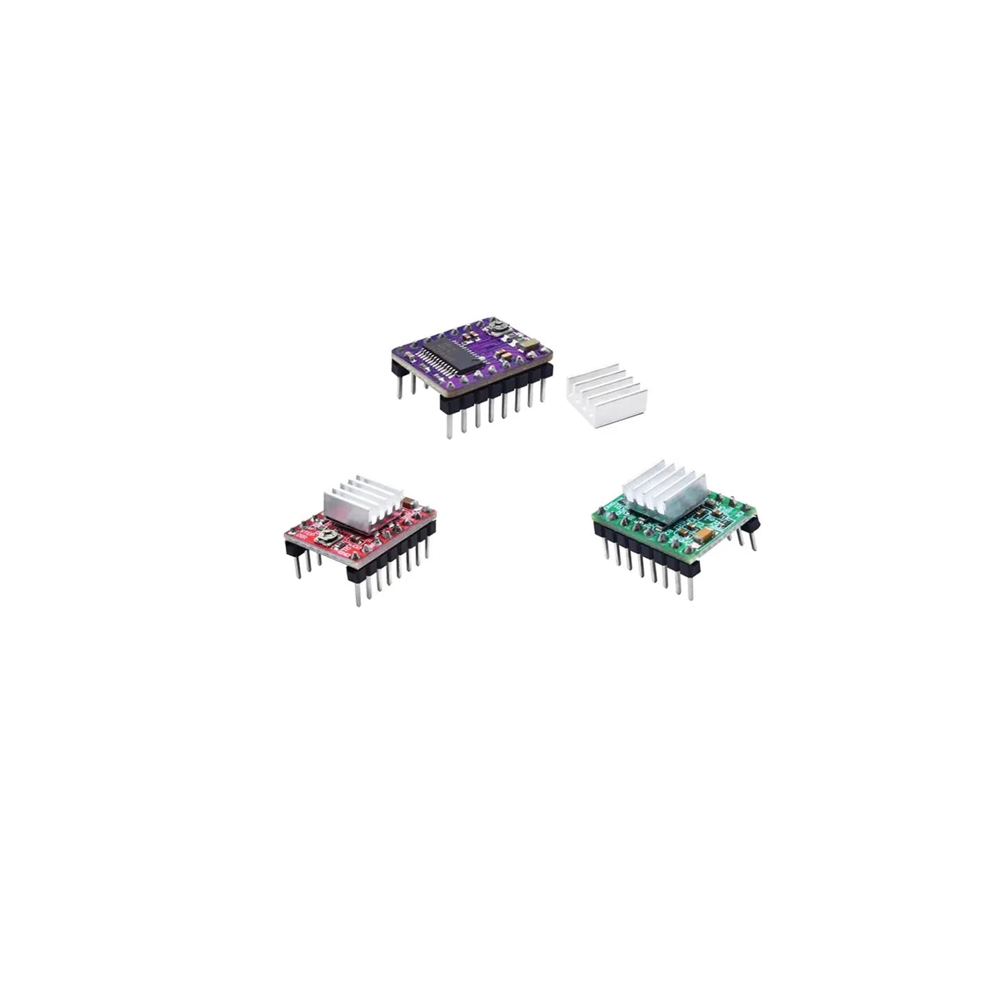 1Pcs/Lot 3D Printer Parts StepStick A4988 DRV8825 Stepper Motor Driver With Heat sink Carrier Reprap RAMPS 1.4