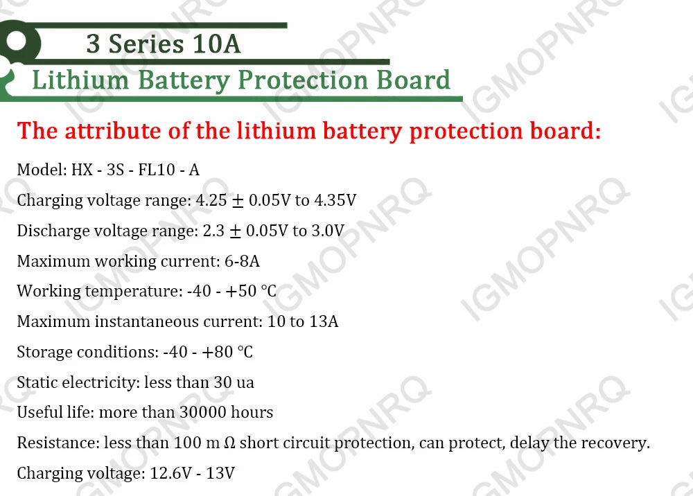 3S 6A 8A 10A 20A 25A 30A 40A 60A Li-ion Lithium Battery 18650 Charger PCB BMS Protection Board For Drill Motor Lipo Cell Module