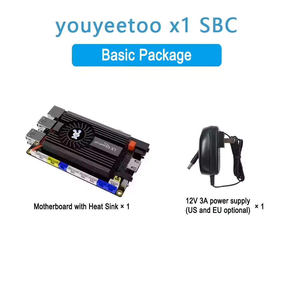 Youyeetoo X1 SBC Intel 11th Gen Jasper Lake N5105 Development Board X86 Computer Windows 10/11 Pro Ubuntu OS Support WiFi 6,NFC