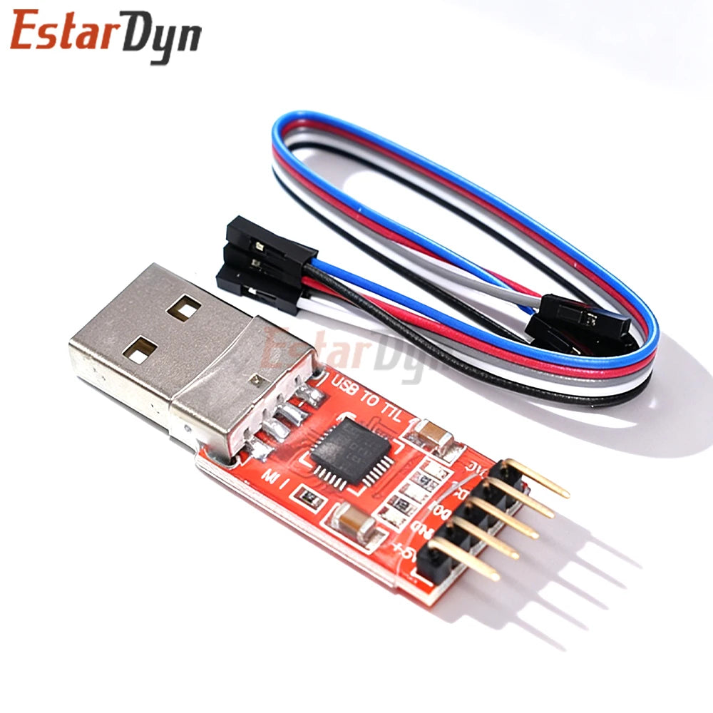 Original CP2102 USB to TTL 5V 3.3V 5PIN Adapter Module for STC ESP8266 ESP32 Serial Communication and Programming