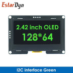 EstarDyn 2.42 Inch LCD 128x64 SSD1309 4 Pin IIC / 7 Pin SPI Serial Interface OLED LCD Display Module