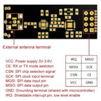 NRF24L01+PA+LNA Wireless Transceiver RF Transceiver Module 2.4G 1100m with Antenna and NRF24L01+ Breakout Adapter with 3.3V