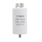 CBB60 Motor Capacitors with Screw Double Insert 450V AC Starting Capacitor 4uF~60uF capacitance for Air Compressor Water Pump
