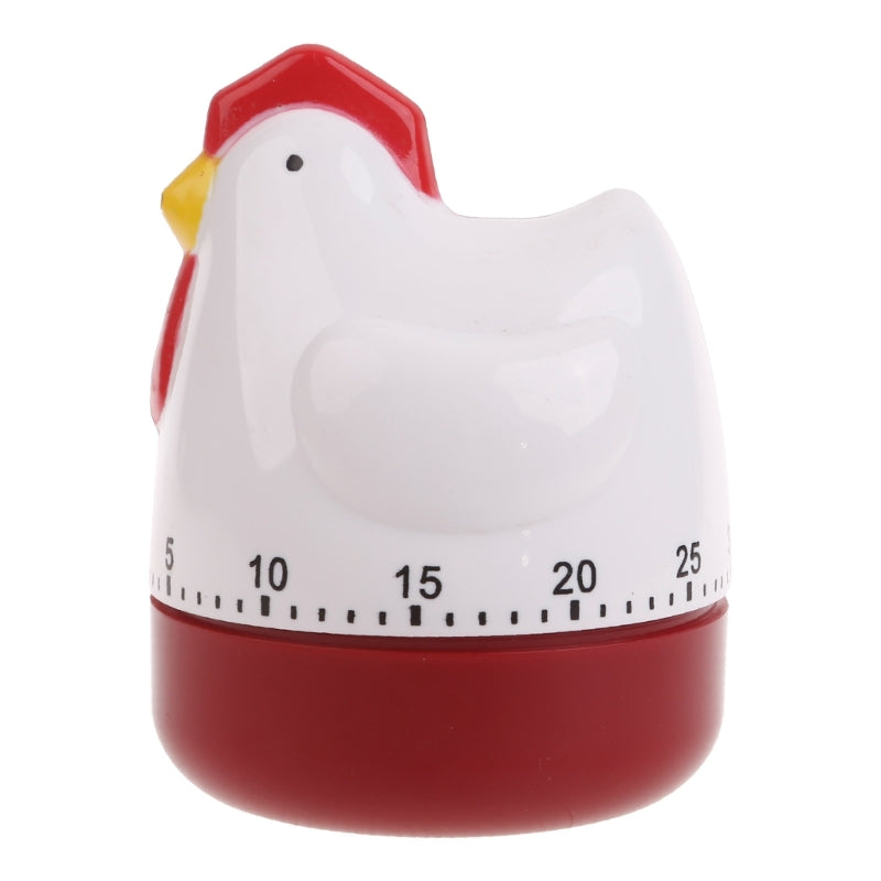 M4YC Cute Hen Shape Kitchen Cooking Timer Mechanical Countdown Clock Alarm Reminder Tool Home Decor