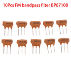 10Pcs/pack Ceramic Filter FM Bandpass Filter BP87108 87-108KHZ High Frequency 3 Pin Accessories