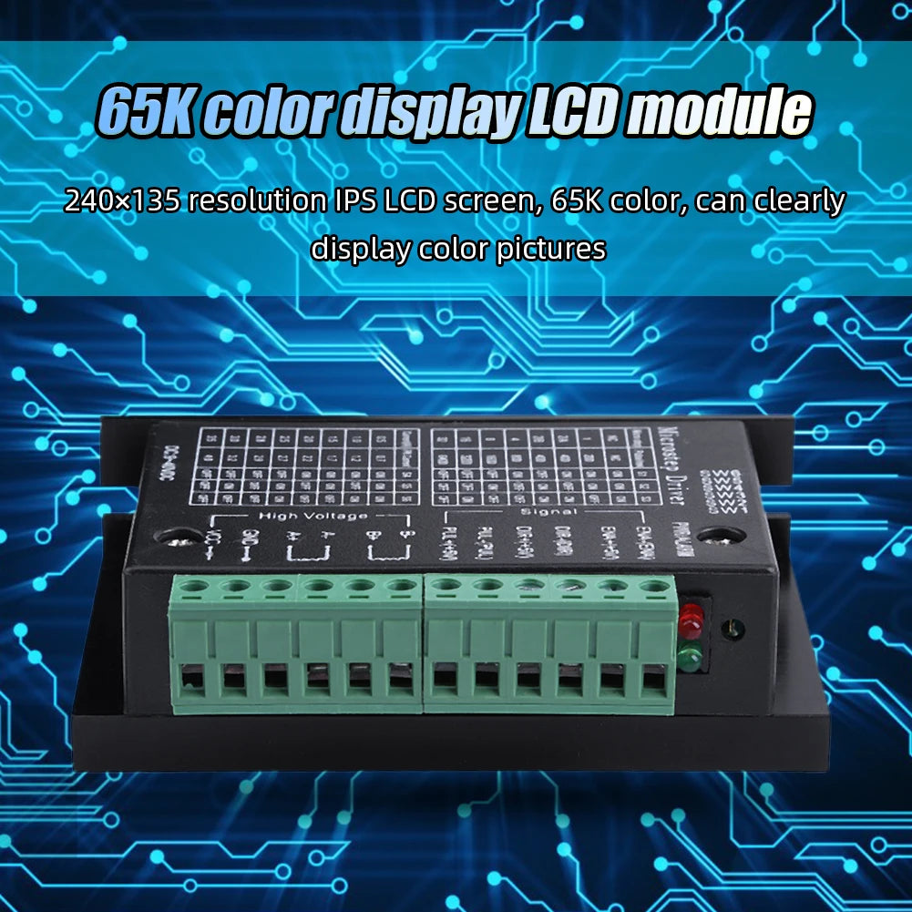 TB6600 Upgraded Stepper Driver Controller 4A 42VDC Microstep Driver 32 Segments Single Axes for 42/57/86 Stepper Motor