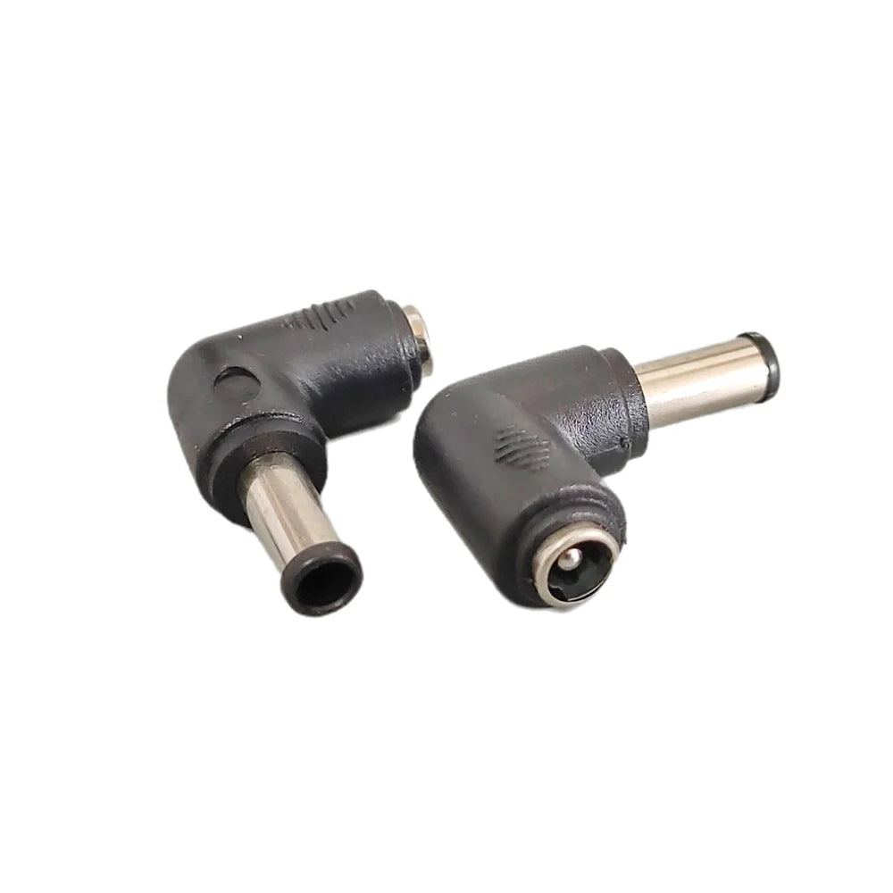 1/2/5P Right Angle DC 5.5 X 2.1mm Female Jack to 3.5x1.35 4.0x1.7 4.8x1.7 5.5x2.1 5.5x2.5 6.3x3.0 6.0x4.4mm Male DC Connector