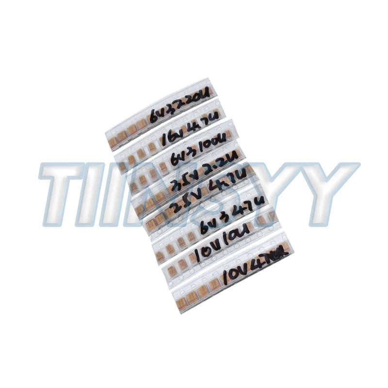 150PCS SMD Tantalum Capacitor Assortment Kit 1uf-220uf A/B Case Tantalum Capacitors Set 1UF 2.2UF 4.7UF 10UF 47UF Capacitors