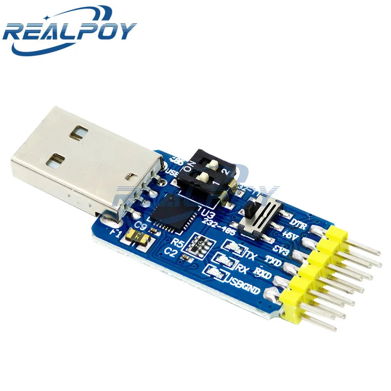 1PCS CP2102 USB to UART TTL RS232 USB TTL to RS485 Mutual Convert 6 in 1 Convert Module Serial Adapter for Arduino