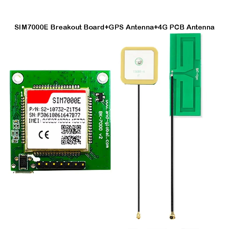 SIM7000E Breakout Board LTE CAT-M1(eMTC) NB-IoT Module Quad-Band LTE-FDD B3/B8/B20/B28 GPRS/EDGE 900/1800Mhz
