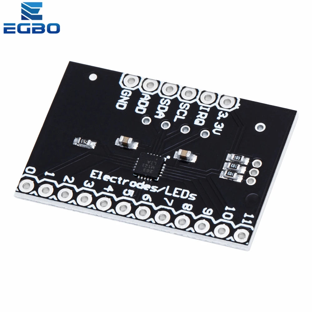 EGBO  MPR121 Breakout V12 Capacitive Touch Sensor Controller Module I2C keyboard Development Board For Arduino