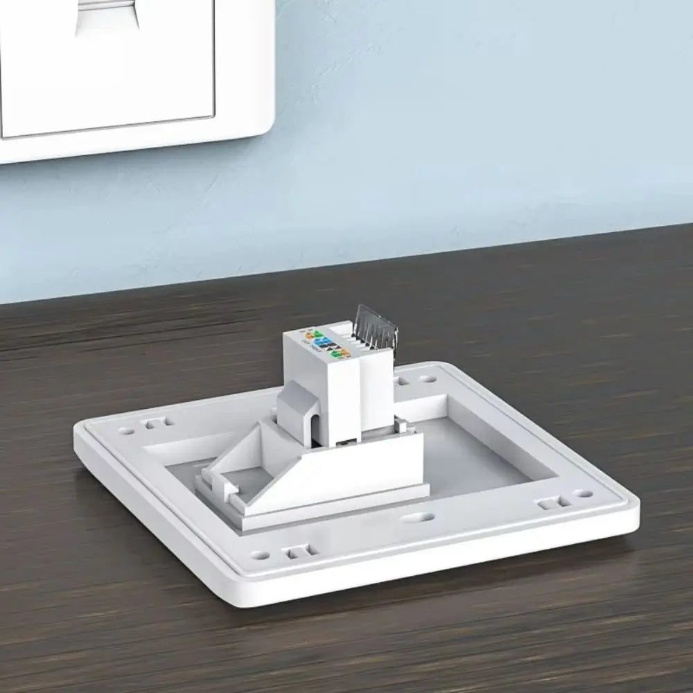 UTP Network Connector Cat5e Cat6 RJ45 Ethernet Module Tool-Less White Computer Module Module Coupler