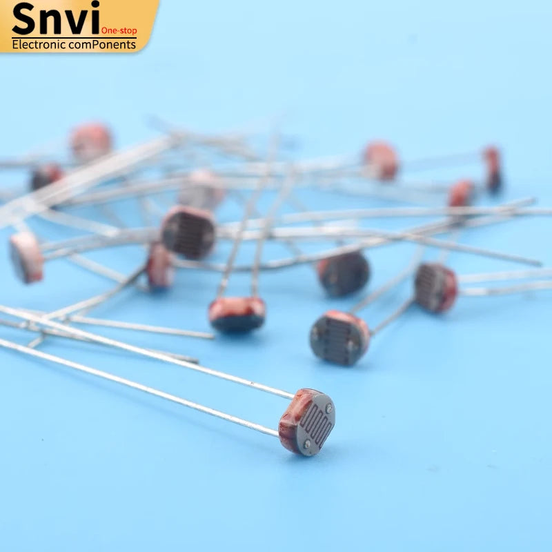 snvi 20pcs 5506 5516 5528 5537 5539 Light Dependent Resistor LDR 5MM Photoresistor wholesale retail Photoconductive resistance