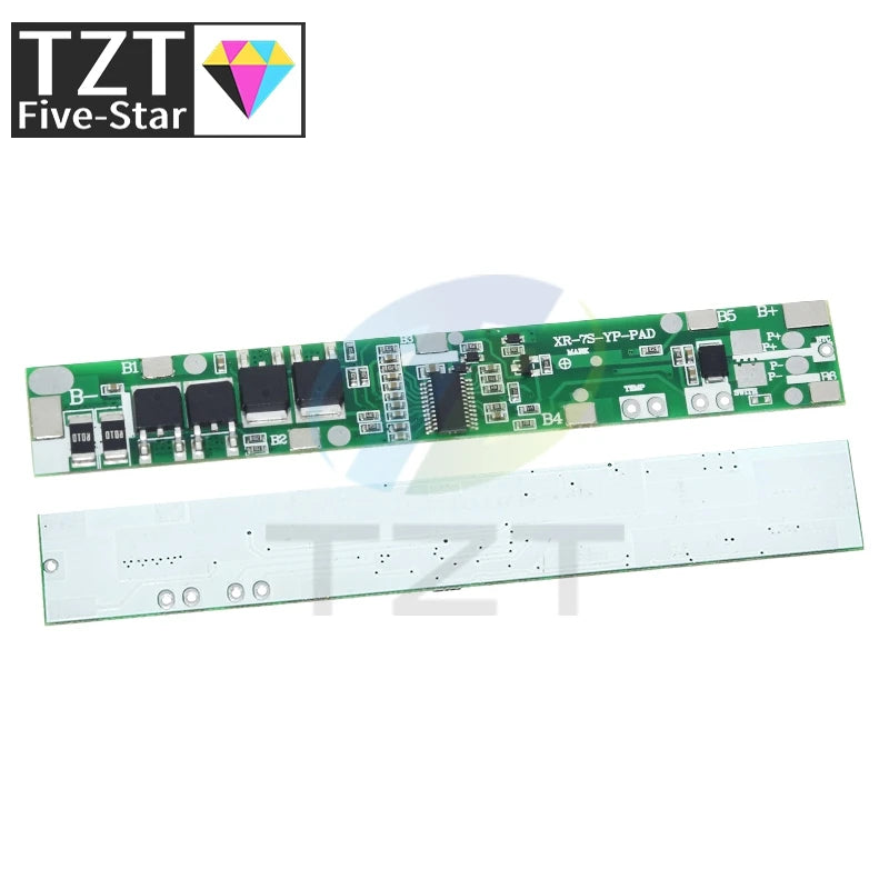 7S 24V 5A 10A BMS Protection Circuit Board Charge Protec Plates Charging Module for Lithium Battery Pack Power Bank E-bike
