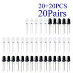 10-1000PCS/Pairs 5MM 940nm LEDs Infrared Emitter And IR Receiver Diode Diodes