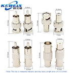 2Pcs BNC to RCA Surveillance Video BNC Female to BNC Male BNC Male to RCA Female Q9 Male to RCA Female Q9 Female to AV Adapter