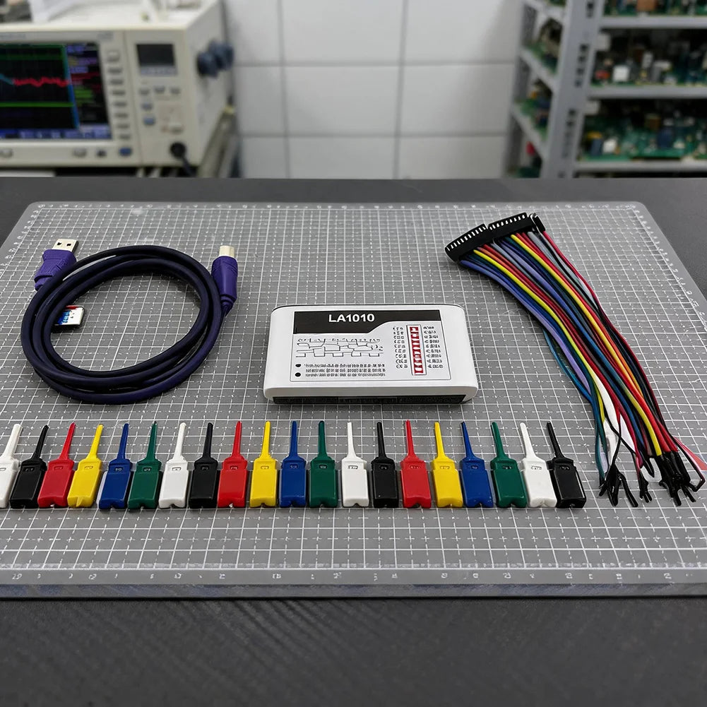 LA1010 16 Channel For Logic Analyzer 100MHz Sampling Rate For Protocol Debugging UART I2C For SPI For RS232 Electronic Testing