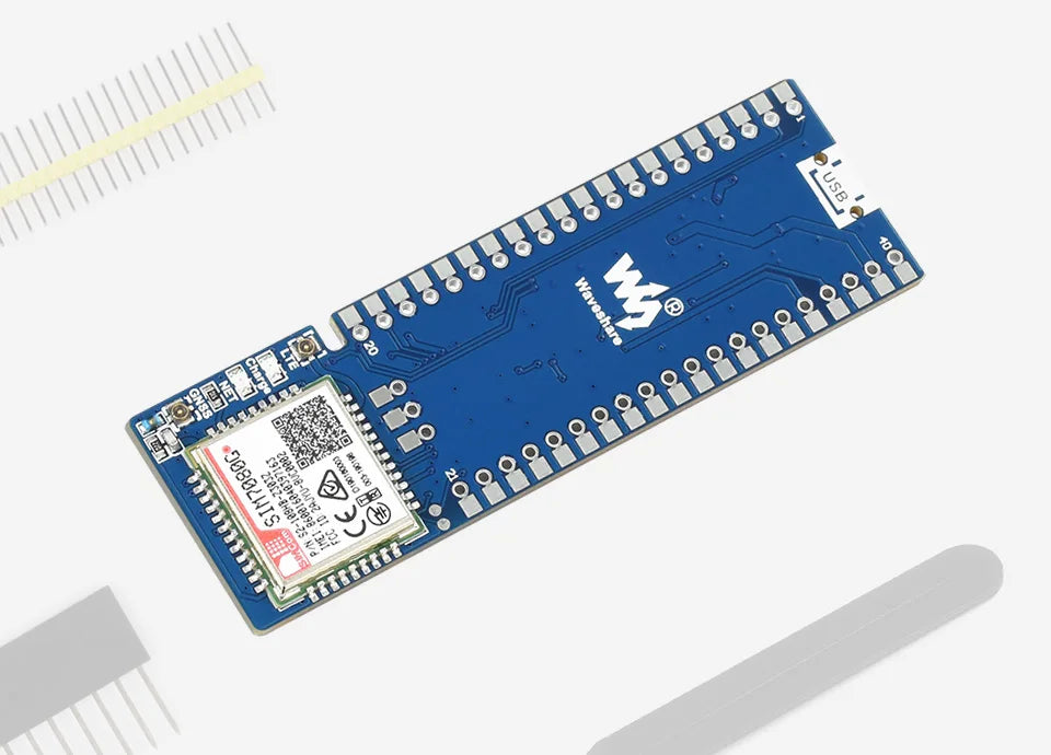 Waveshare SIM7080G NB-IoT / Cat-M(EMTC) / GNSS Module For Raspberry Pi Pico, Global Band Support