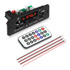 10W Digital Amplifier MP3 Decoder Board DC 5V Bluetooth 5.0 FM Support Microphone Car MP3 Player with Remote Controller
