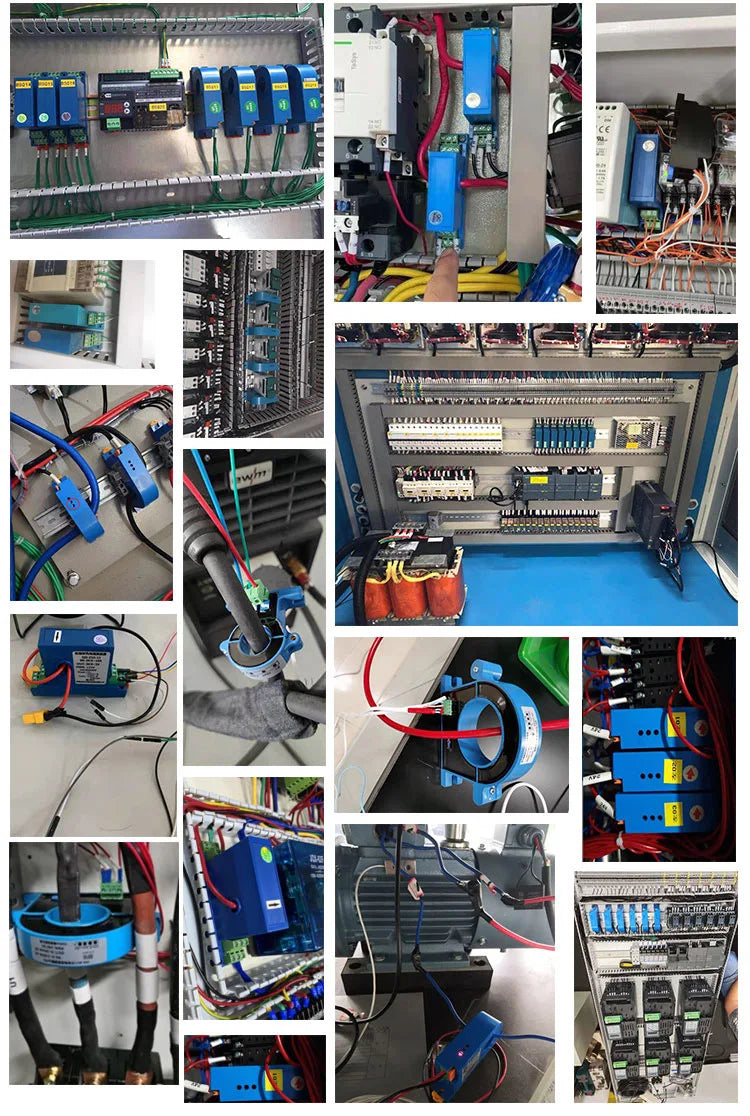 Dc Current Sensor 4 To 20ma Rs485 Hall Open Loop Split Core Transducer 10a 20a 100a 200a 20mm 38mm Hole Dc Current Transmitter
