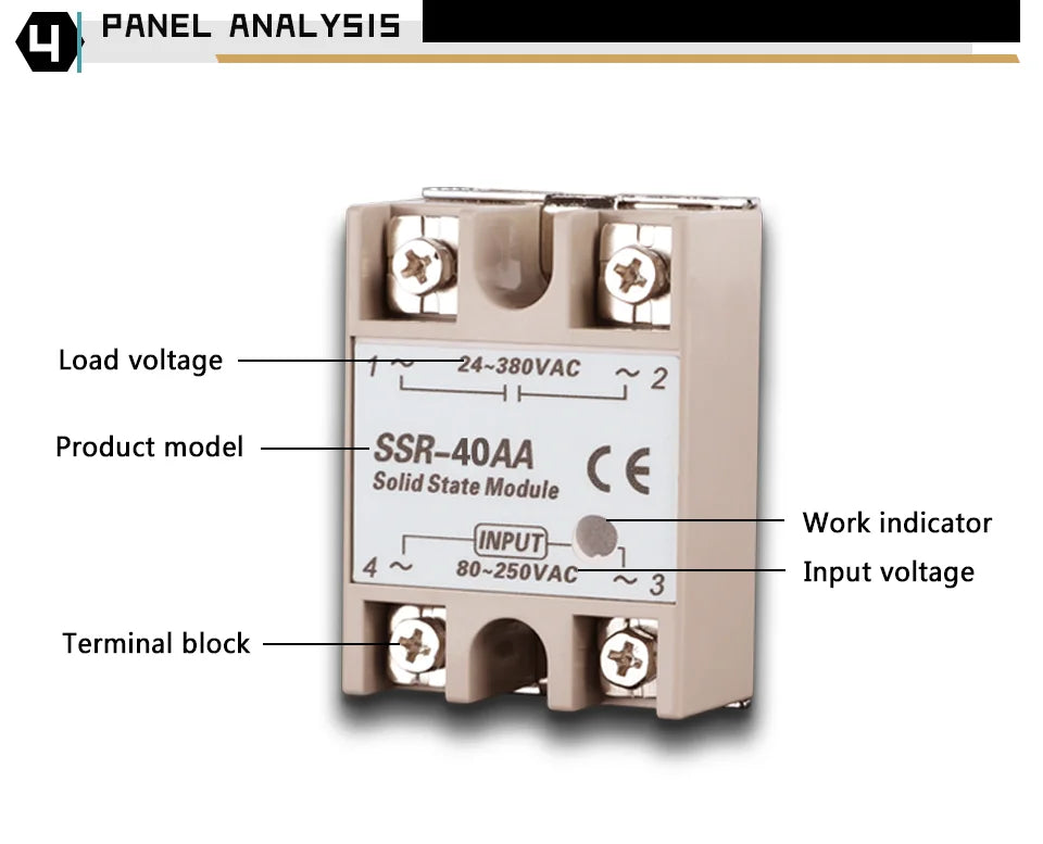 Relay Solid State Ssr Rele 220V Module Modulo Voltage Smart 24V Relè Switch Contactor Reley Heatsink 40 10A 40A Din 25A Ssd 40Aa