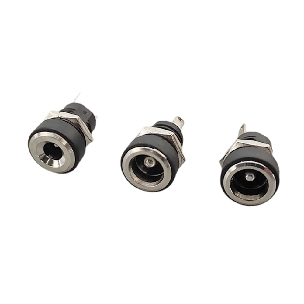 5/10pcs DC-022B 5.5x2.1mm 5.5*2.5mm DC Power Female Socket DC022B 3.5x1.3mm DC 2Pin Jack Hole Panel Mount Connector Adapter