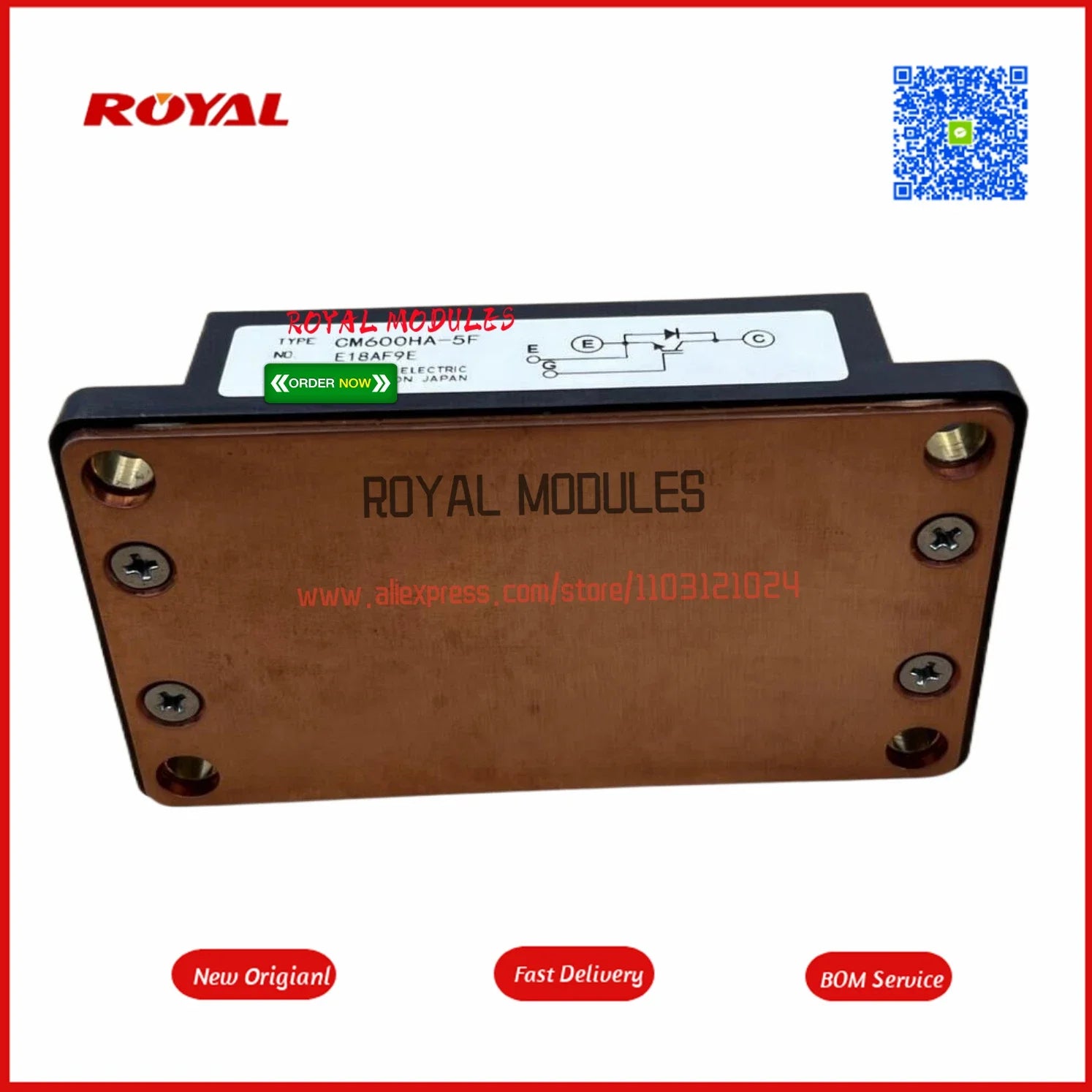 New IGBT  Module CM600HA-5F CM600HN-5F CM600HA-12H CM600HU-12F