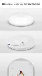 Led Ceiling Lamp With Motion Sensor 110-220V Human Infrared Smart Room Lamp 20W 40W Ceil Lamps For Entrance Balcony Corridor
