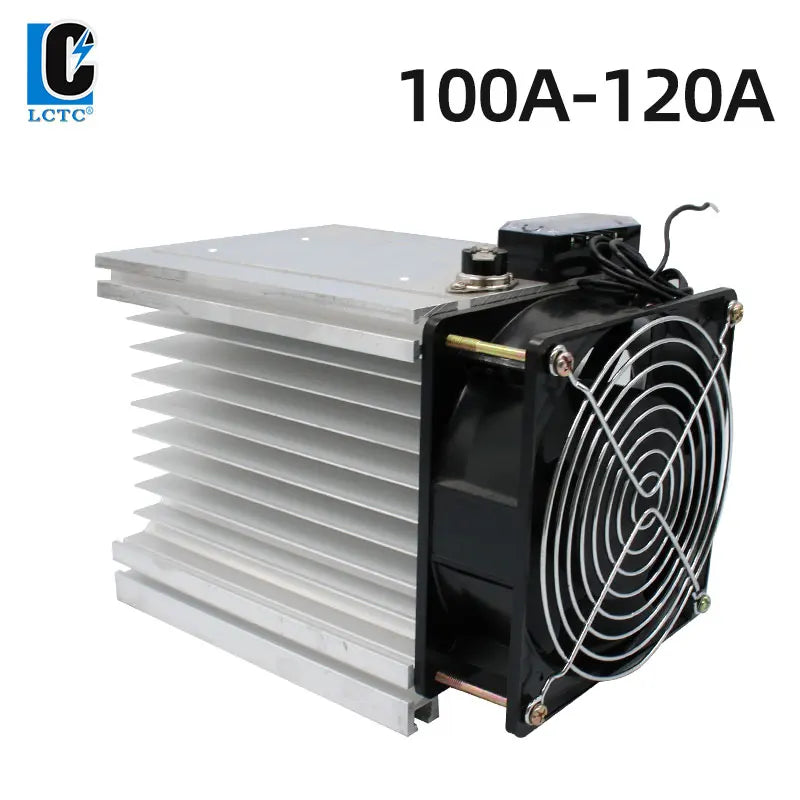 LCTC Radiator With Fan For Three Phase Solid State Relay SSR Heat Sink 100A 120A 3-phase Relay DC 48V Y-150