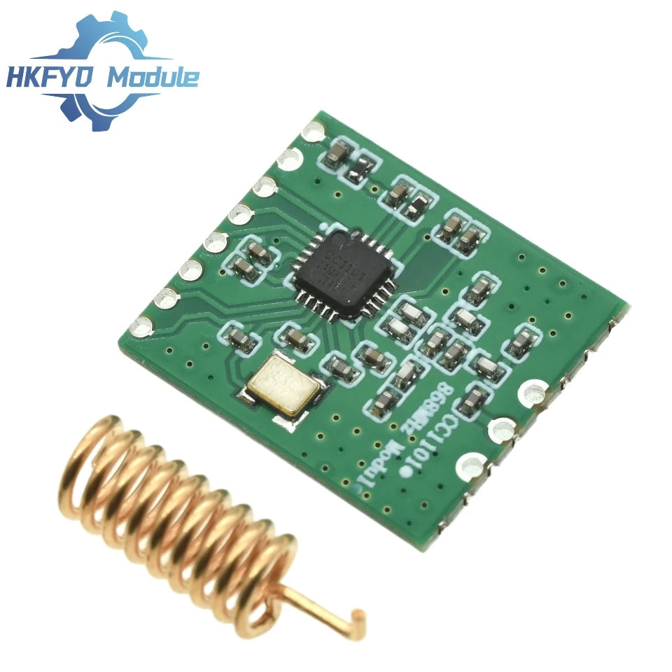 1-10PCS CC1101 868MHz Wireless RF Module – Long Range SPI Transceiver for FSK GFSK ASK OOK MSK, Low Power with Antenna