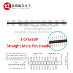 1.0mm Pin Header Connector Single Double Row 1*50P 2*50P SMD SMT Male Female Header Straight Pin Right Angle R/A Socket 1X50pin