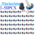 1-50pcs Digital Rotary Encoder Module with Push Button 20 PPR 5V for Arduino Car Audio DIY