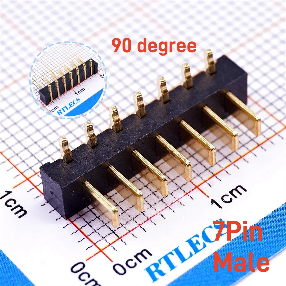 20Pcs Blade Male Battery Connector 2.5 MM Pitch 2 3 4 5 6 7 8 9 10 11 Position Right Angle Through Holes Straight PCB Header