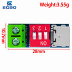 USB-C PD Trigger Board Module PD/QC Decoy Board Fast Charge USB Type-c to 12v High Speed Charger Power Delivery Boost Module